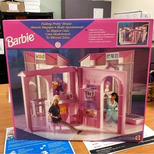 Barbie Folding Mini House Brand New Never Out Of Box YMCA Donation